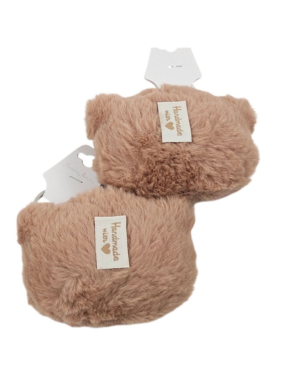 Kawaii Plush Animal Keychain Bear Cat Keyring Pastel Colors Lot of 5 Embroidered - Picture 6 of 10
